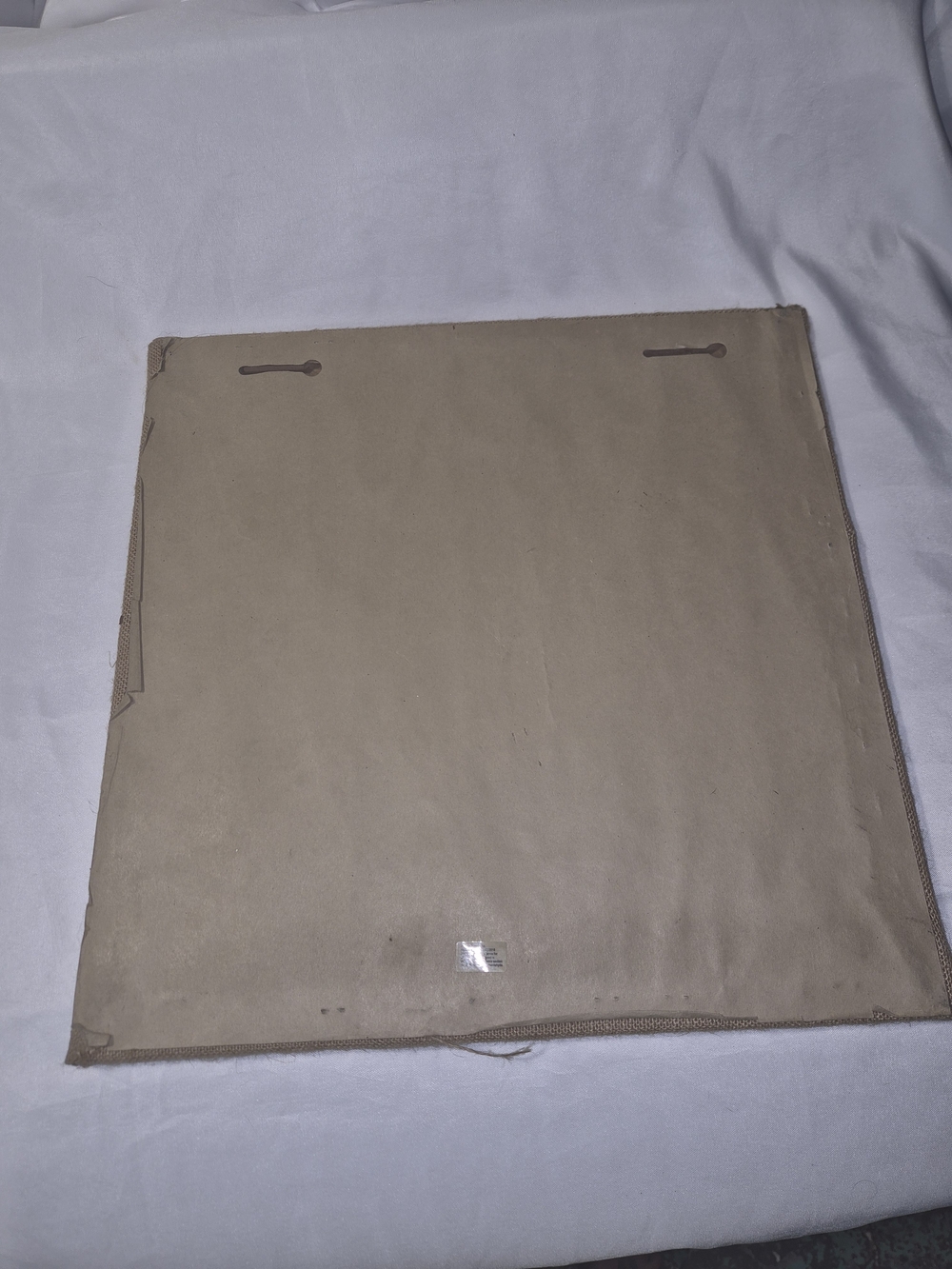 Burlap Bulletin Board with Decorative Brass Tacks - Tan - Picture 3 of 6